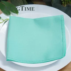 50pcs Linen Napkins Polyester Diner 12X12inch Handkerchief Hanky Wedding Party Supply Birthday Banquet 30X30cm