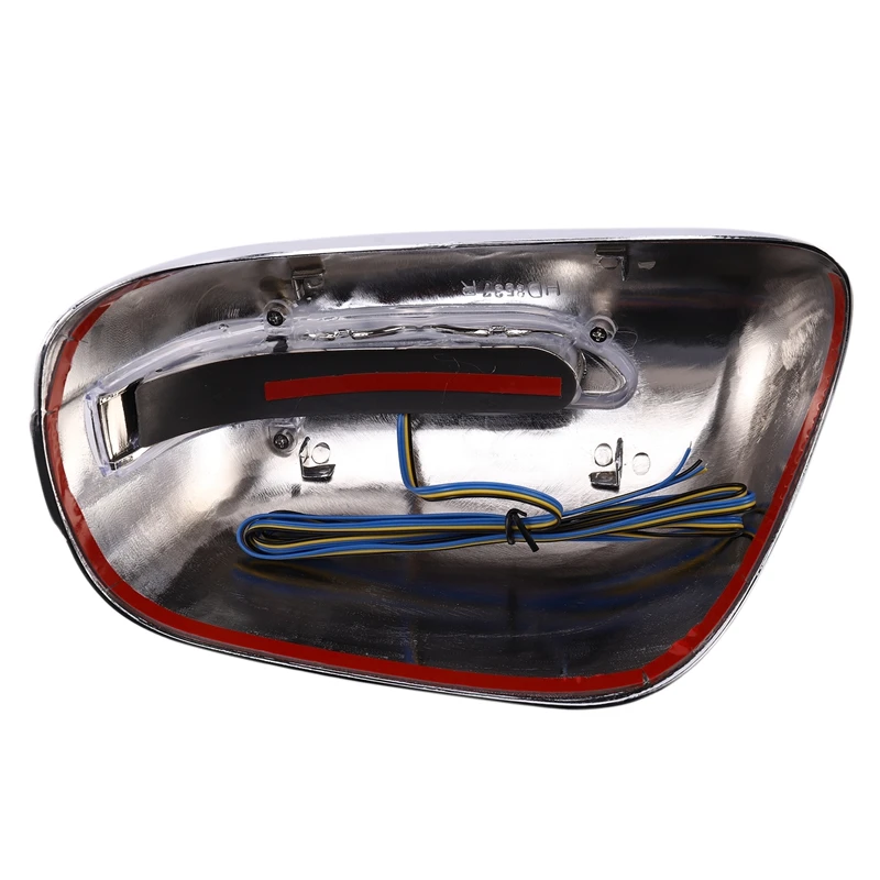 Car Rear View Mirror Cover for Toyota Wish 2003-2007 ABS Chrome Plated Door Mirror Covers with Led