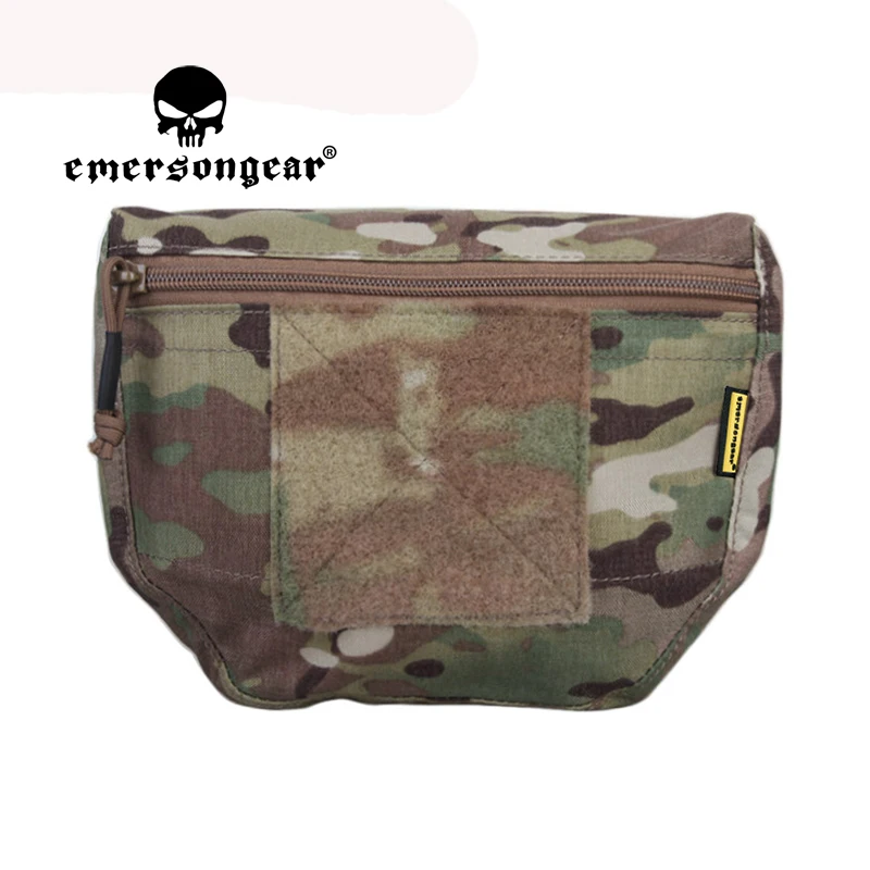 Emersongear Tactical Carrier Drop Pouch Outdoor Climbing Bag Cummerbund Pocket Shooting Armor Airsoft For AVS JPC Plate Carrier