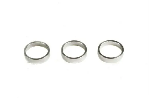 Bisel de aluminio de esfera climatrónica, Color plateado, MK5 para VW Golf, Jetta MK5, Passat B6, EOS, nuevo Scirocco, 3 unidades