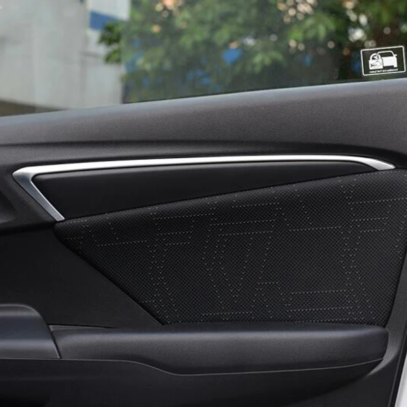 For Honda FIT JAZZ accessories 2013 2014 2015 2016 2017 car styling Door Interior Decoration strip frame cover trim