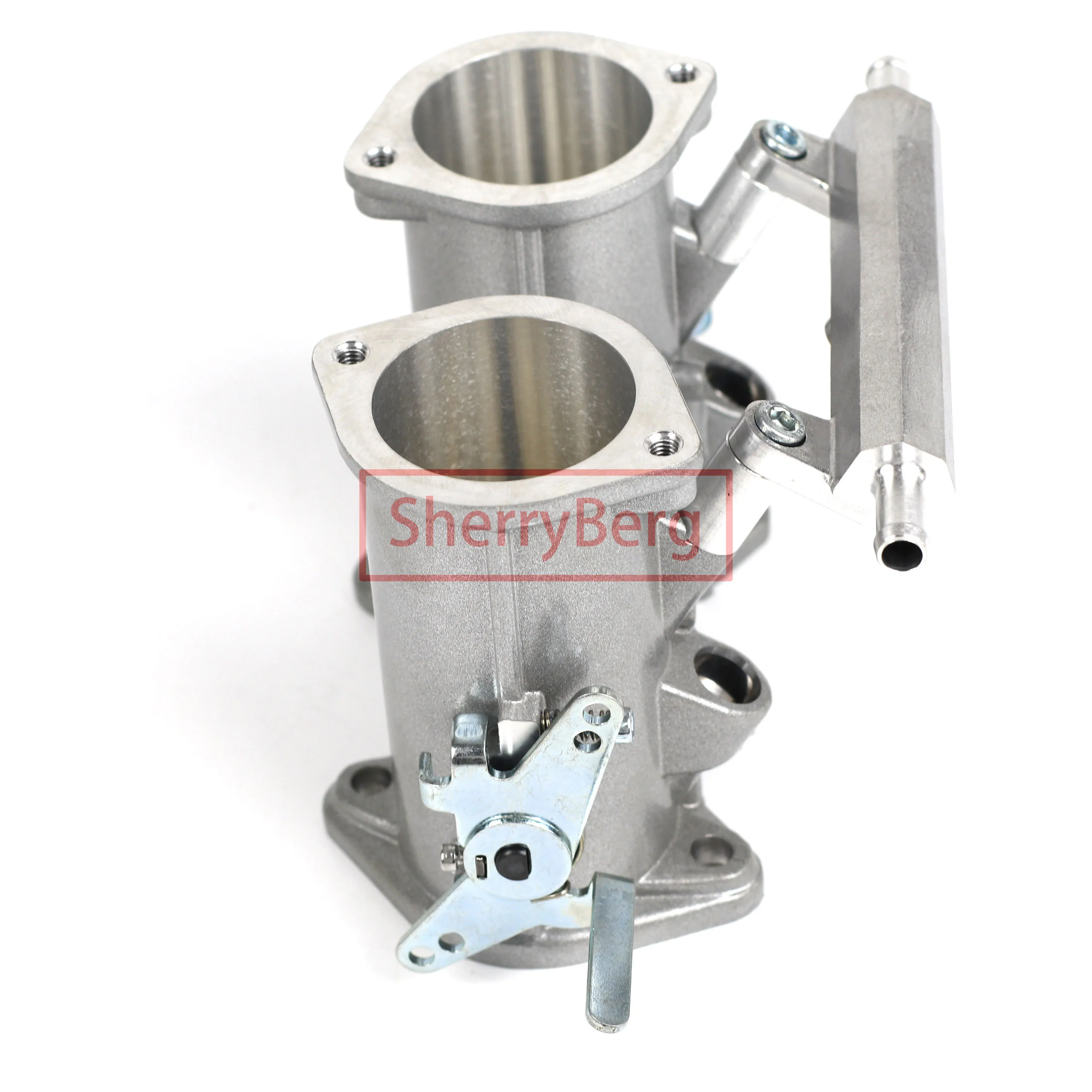 SherryBerg 48Dcoe 48 Dcoe 48mm EMPI Twin TBS حقن الخانق + الربط + العصا + TPS لـ Weber/Dellorto/Solex DCOE/DHLA Carb