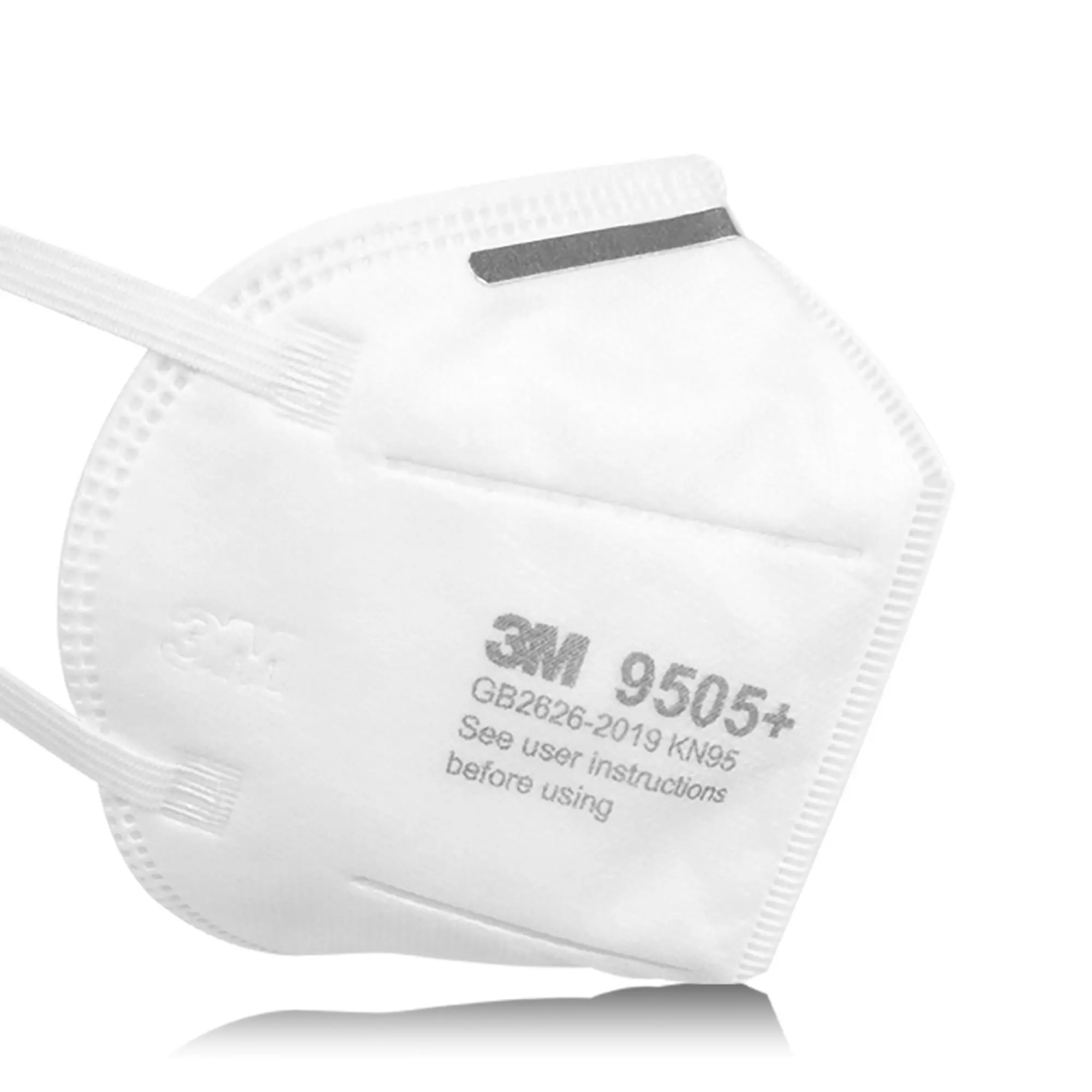 50 ชิ้น/ล็อต 3M 9505 + หน้ากากป้องกันฝุ่น Neckloop KN95 Respirator Anti-haze ป้องกันทิ้ง Particulate หน้ากาก Influenza Virus Mask