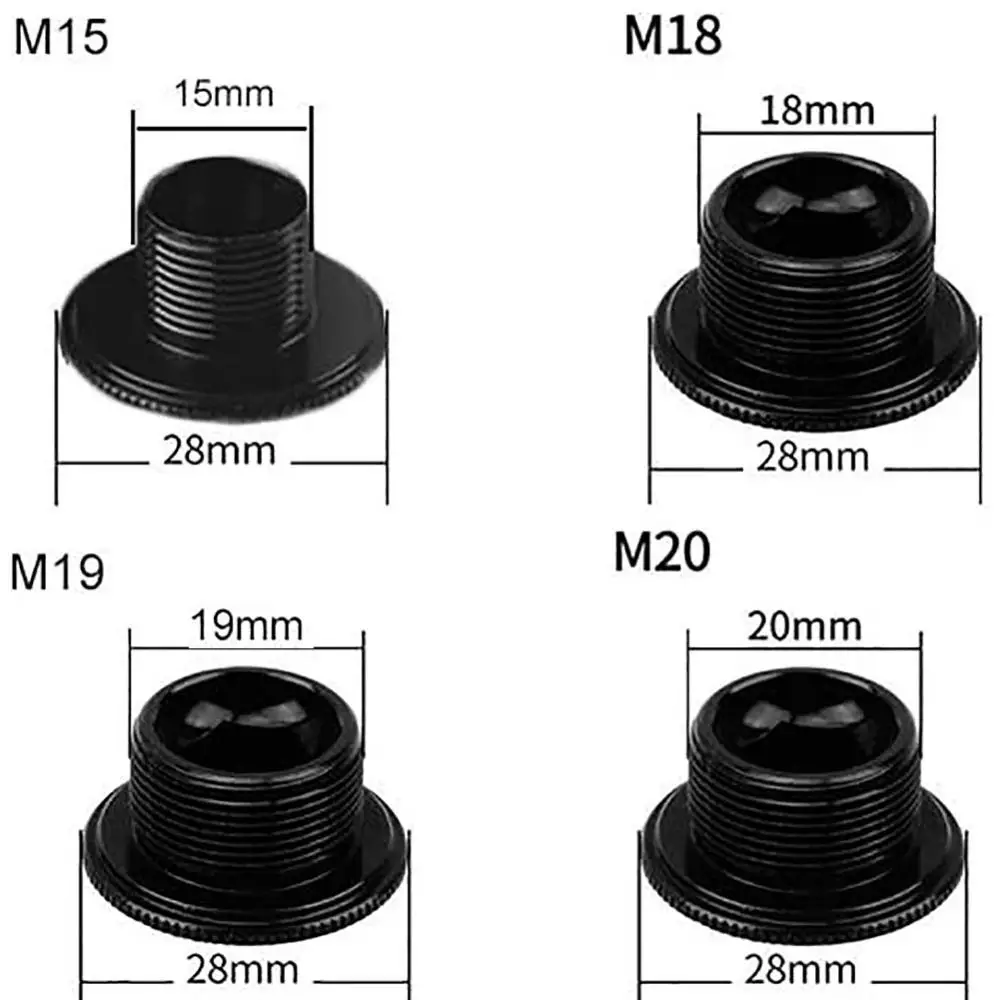 M15 M18 M19 M20 Aluminum Alloy 7075 MTB Bicycle Crank Screw Cap Road Bike Crankset Cover Caps Bolt Fit For SHIMANO JIANKUN IXF