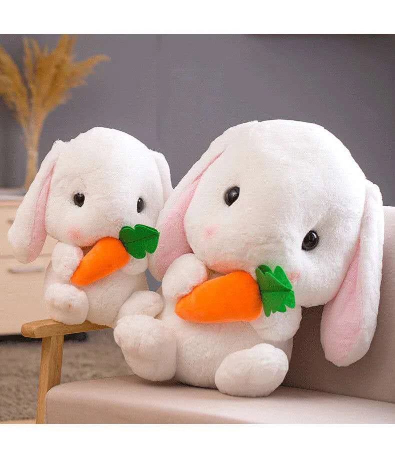 22CM Cute Stuffed Rabbit Plush Soft Bunny Toys Bunny Kids Pillow Doll Gifts for Children Baby Accompany Sleep Appease Toy Xmas