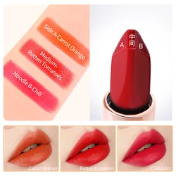 Double Head 6 Color Velvet Matte Lipstick Long lasting not fade Waterproof lipstick Lip Balm Sexy Lip Makeup Women Beauty Gift