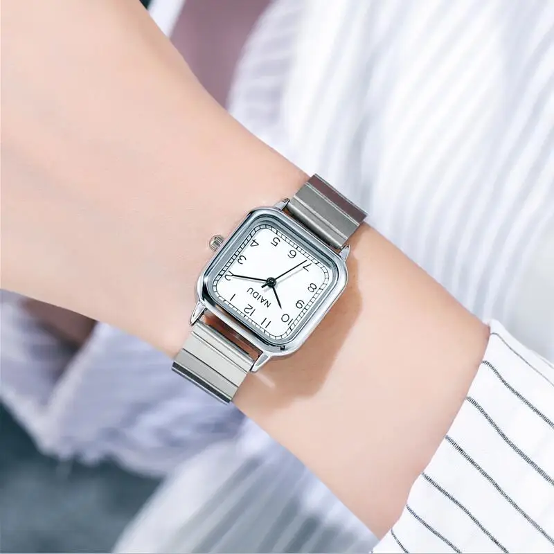 

2021 New Arrival Simple Silver Women Watches Luxury Brand Stainless Steel Ladies Fashion Minimalist Female Quartz Clock Relojes