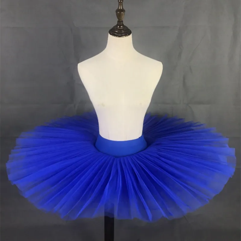 Tutu di balletto professionale adulto bambino rigido Pancake mezza Tutu di balletto ragazze pratica Tutu gonne bambini piatto bianco Tutu 6 strati