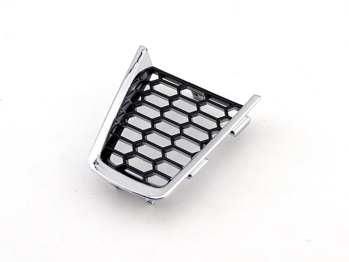 Yeti FL 13-17 - RS Honeycomb Steering Wheel Plate CHROME - V1 Electroplated Black Paint For Skoda Steering Wheel Decoration