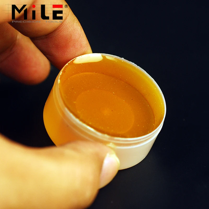 MILE 20g pasta di flusso di colofonia ad alta purezza, pasta antispruzzo, filo di saldatura solido, flusso puro solido durevole per strumenti di riparazione di saldatura