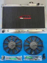 All Aluminum Radiator + Fan Racing For Mazda MX5 Miata 1990-1997 91 92 93 94 95