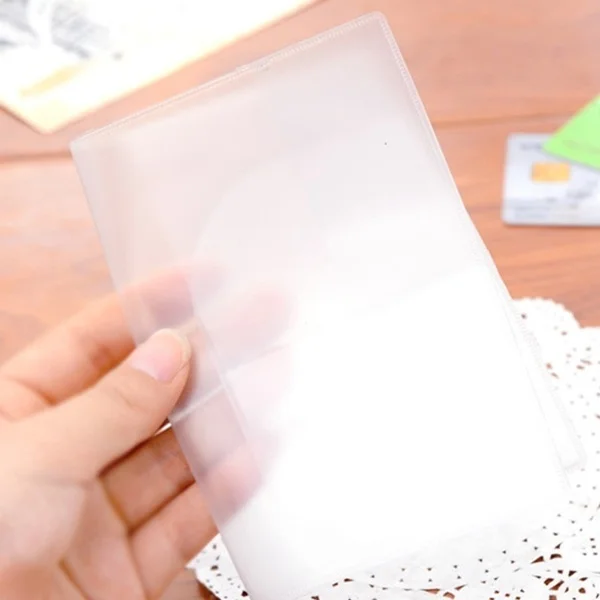 Funda transparente de PVC para pasaporte, bolsa impermeable para documentos de viaje, soporte para pasaporte, envío directo