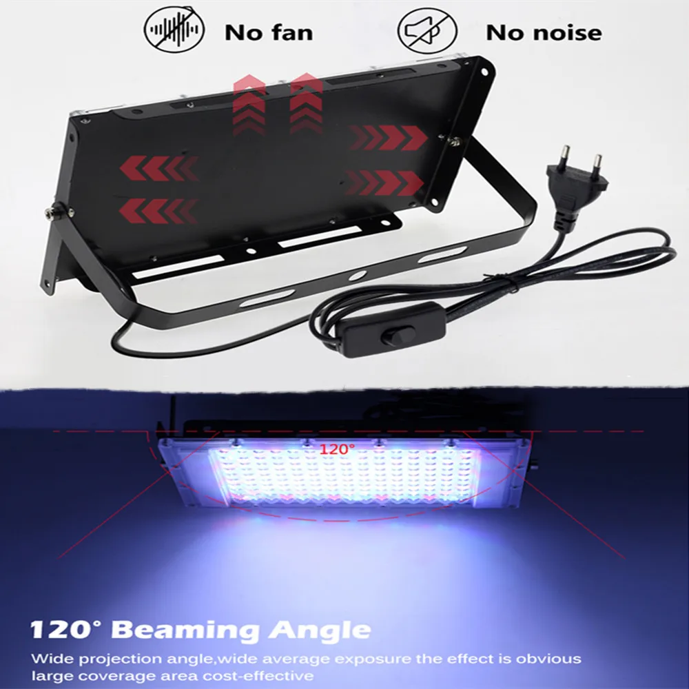 Imagem -04 - Rgb Led Projector Ac220v com Plugue da ue Ip65 à Prova Impermeável Água ao ar Livre Holofote Luz de Inundação Paisagem Lightting com Controle Remoto 50w 100w