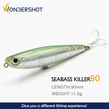 Wondershot D02 Sparrow 90mm 11,5g Señuelos de pesca cebo Artificial lápiz caliente el mejor cebo de lubina Wobblers flotantes asesino