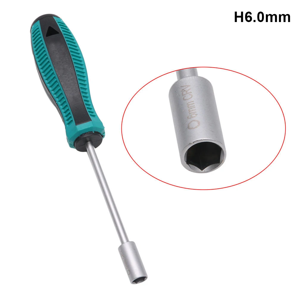 3mm-14mm Metal Socket Driver Wrench Screwdriver Hex Nut Key Nutdriver Hand Tools Home Furniture Repair Accessories