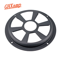 GHXAMP 8 inch Grill Mesh Car Subwoofer Speaker Protective Cover For Car Woofer Audio Black Iron Matte 1pc