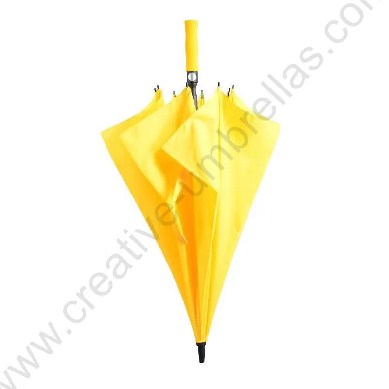 123cm straight auto open 14mm anti-thunder fiberglass golf umbrellas solid color windproof commercial parasol