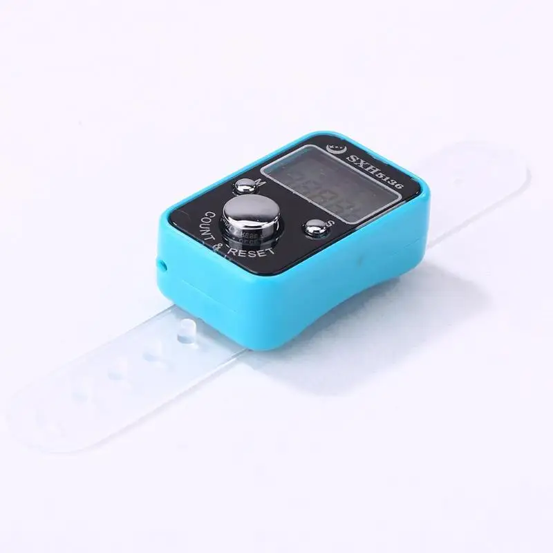 Mini Finger Rows Counter LCD Electronic Digital Tally Counter Stitch Marker And Row Finger Counting Timer Soccer Golf Counter