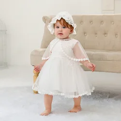 Vestidos de baptizado de bebé, Roupa de Baptismo Infantil, Roupa de Verão, Vestido de Noiva, Novo