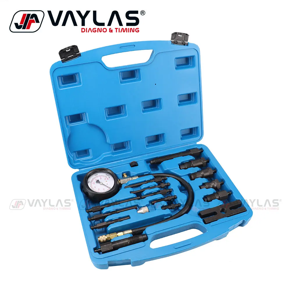 TU-15B Diesel Cylinder Pressure Gauge Tools Set Cylinder Tester Tool Kit for Professional Automotive Diagnostic Test