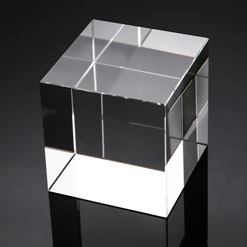 

1 PC No Air Bubble High Quality K9 Optical K9 Crystal Cube Block for Lasering DIY Paperweight Home Decoration