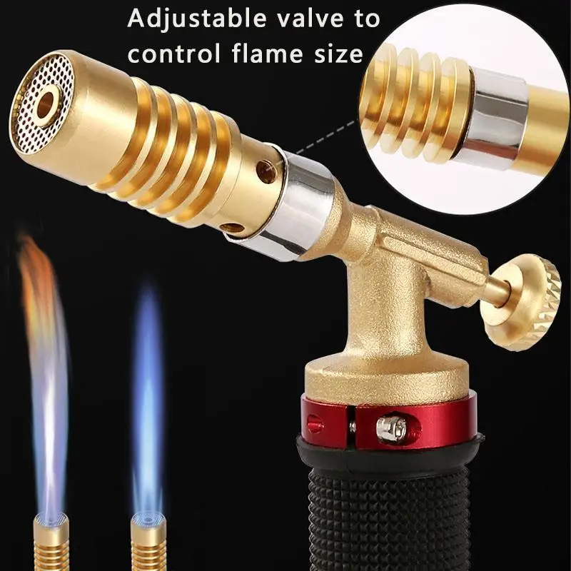 

Liquefied Propane Gas Electronic Ignition Welding Torch Machine Equipment with 2.5M Hose for Soldering Weld Cooking Heating