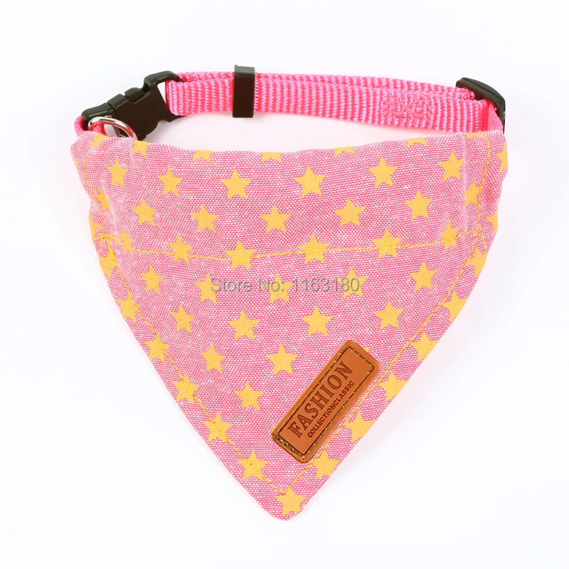 600 pcs/lot Puppy Neckerchief Adjustable Pet Dog Cat Neck Bandana Collar Cat Dog Scarf Accessories