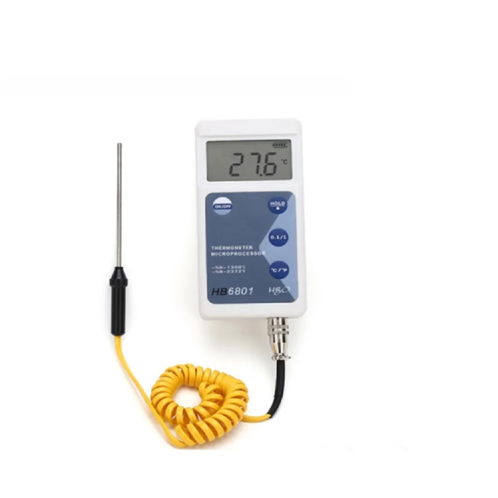 HB6801 High-precision Industrial Thermometer -50℃ ~ 400℃ K-type Thermocouple Lab experiment -58℉ ~ 752℉ Digital Temperature Test