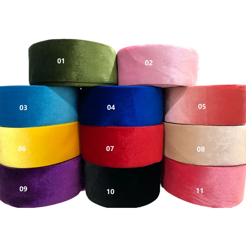 

11colors available 75mm liston Velvet Corduroy fabric ribbon