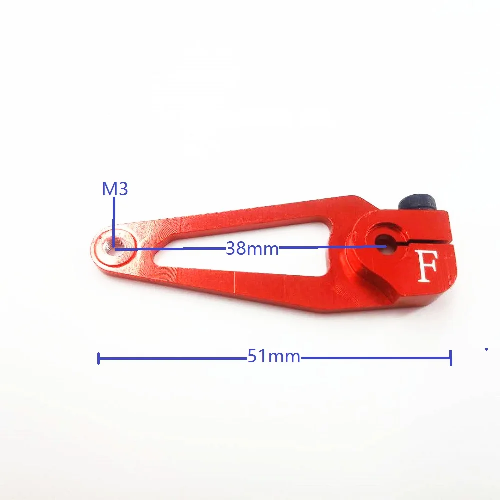 Aluminum Alloy 25T Steering Servo Arm Horn Black/Red/Blue Color for RC Car Crawler Large Torque Digital Coreless Servo parts