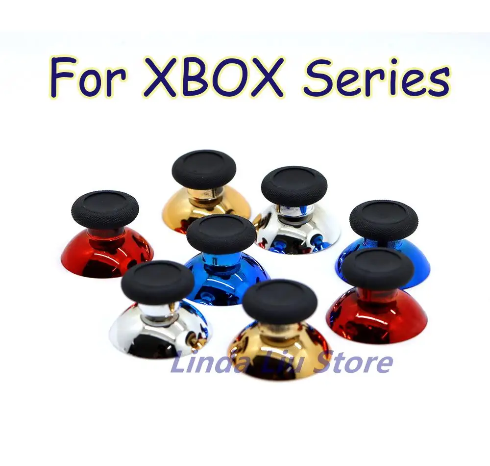 

200pcs For Xbox Series S X Chrome 3D analog thumb stick caps for xbox one controller mushroom cap rocker cap joystick caps