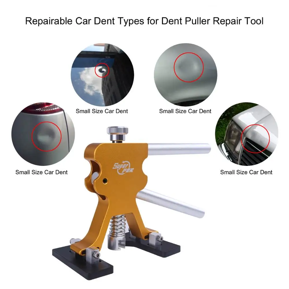 Super PDR Dent Puller Paintless Dent Removal Kits Dent Repair Tool Dent Lifter Car Dent Puller Body Auto Dent for Car Dents