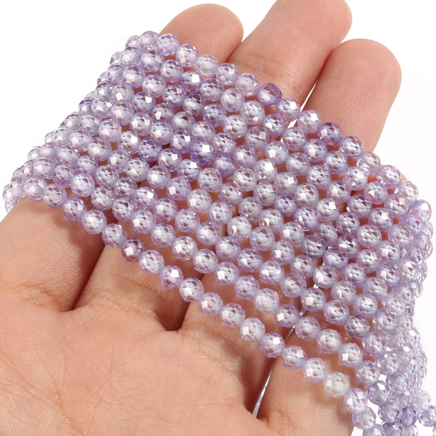 8 Colors Natural Faceted Zircon Beads 2 3 4mm Loose Spacer Beads For Jewelry Making Diy Charm Handmade Necklace Accessories 15”