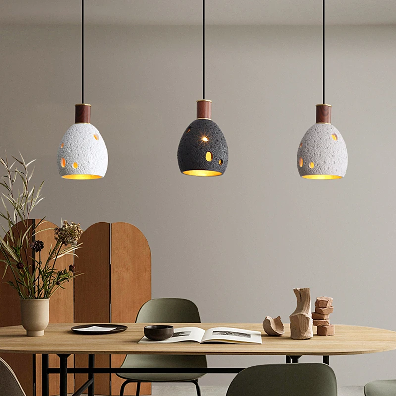 

American Country Resin LED Pendant Lights E27 Vintage Hanglamp For Kitchen Bar Bedroom Bedside Restaurant Retro Indoor Corridor