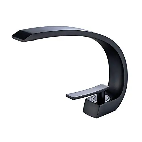 

Matte Black Bathroom Sink Faucet With Supply Hose, Unique Design, Single Handle, Single Hole Toilet Faucet, Basin Mixer F