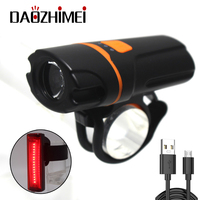 1000LM led Bicycle Light T6 LED Bike Light With USB Rechargeable Cycling Light 1200 mAh MTB Front Lamp Headlight Flashlight