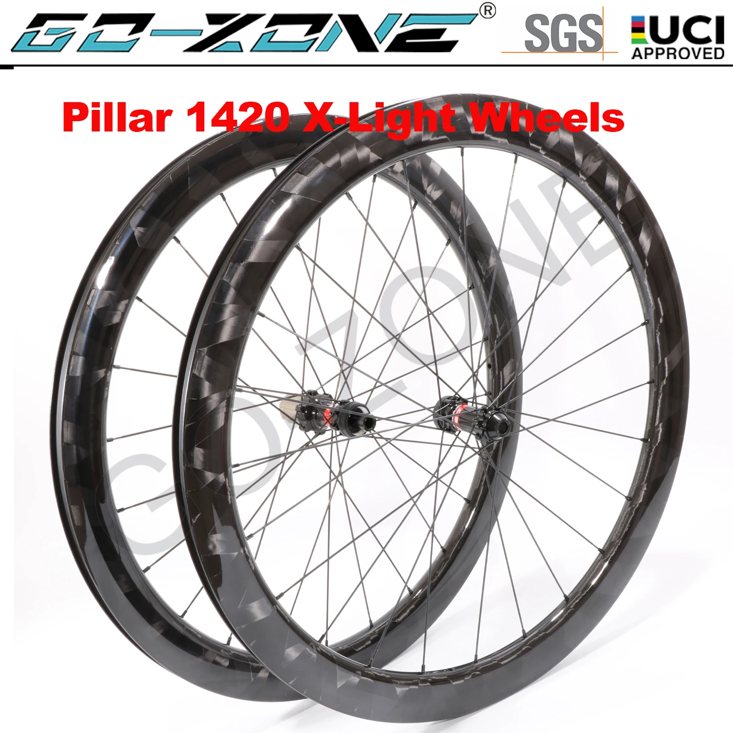 

26mm U Shape Carbon 700c Wheelset Disc Brake X-Light Straight Pull Novatec 411 412 Pillar 1420 Ultra Light X-Light Road Wheels