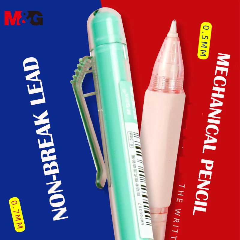 1pc M&G Anti-break Lead Mechanical Pencil 0.5MM/0.7MM Drawing Automatic Pencil with Prevent Broken Core various Candy color