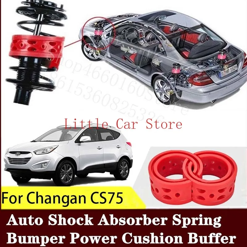 

2PCS Front Rear Suspension Shock Bumper Spring Coil Cushion Buffer For Changan CS75