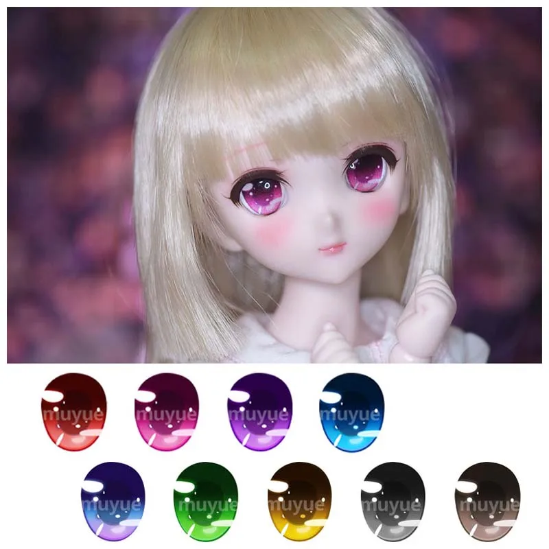 

BJD eyes doll Metallic effect 10mm-24mm doll acrylic eyes for 1/8 1/6 1/4 1/3 BJD SD DD DollfieDream doll accessories 10mm-24mm