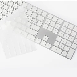 Für 2021 iMac Verdrahtete Apple Tastatur Abdeckung A2449 A2450 A1243 A1843 MB110LL/B mit Numerische Tastatur Silikon tastatur Schutz haut