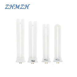 ZHMZH Square Four-pin Trichromatic Tube Fluorescent Lamps Four Needles Desk Lamp Tubes Eye-protection Lights 13W 18W 27W