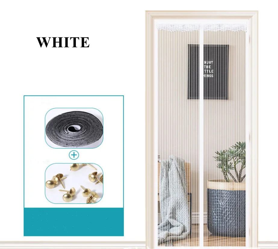 2021 Hot Magnetische Hordeur Gordijn Anti-Klamboe Fly Screen Mug Bescherming Netto Magneet Lente Voor Deuren Windows