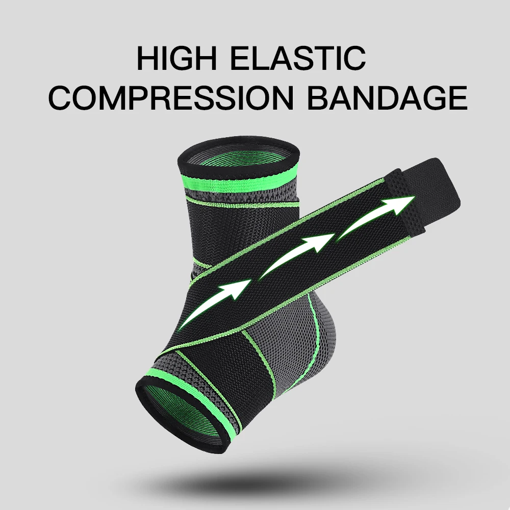 1PCS Pressurized Nylon Bandage Ankle Support Protector Basketball Ankle Brace Power Weightlifting tobillera deportiva