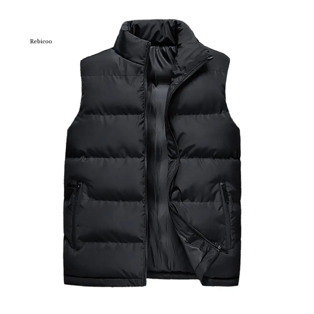 2021 New Mens Vest Jackets Sleeveless Vest Winter Men's Warm Vest Homme Casual Thicken Waistcoat Chalecos Para Hombre M-5XL