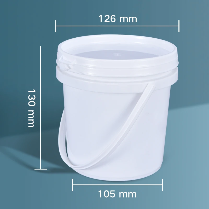 Thicken Food Grade 1L Plastic Bucket for Food Leakproof storage container for cotton candy Honey ice cream