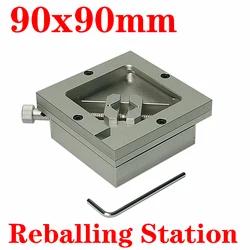 90X90mm BGA Reballing Station Stencils Template Holder Reflow Station Accessory PCB Chip Soldering Repair Template Holder