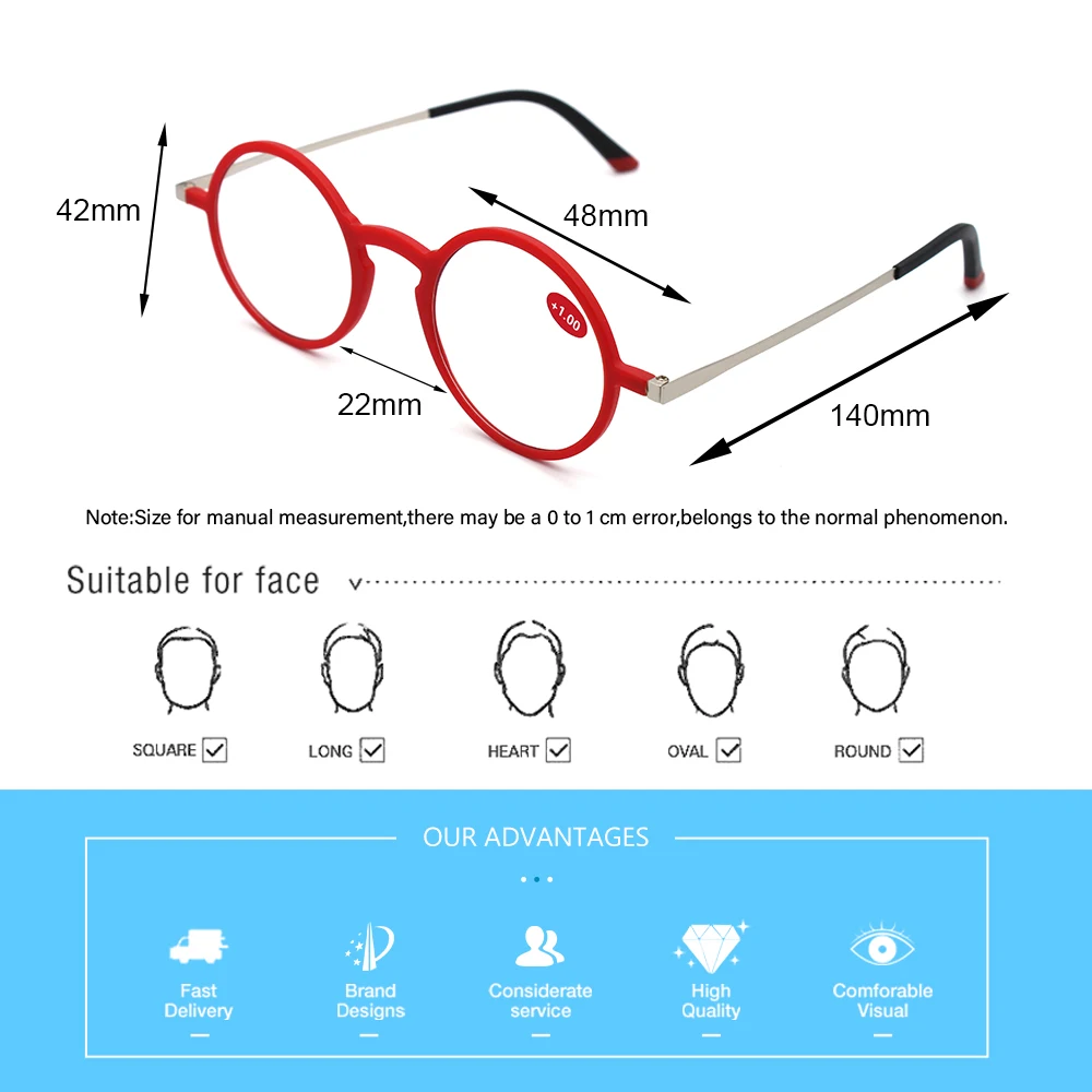 KAEDEK Thin Frame Rectangular frames Tr90 reading glasses +aluminum magnetic case Folding Presbyopic Eyeglasse+1 1.5 2 2.5 3 3.5