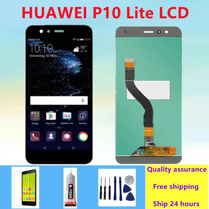 

5.2" Original LCD With Frame For HUAWEI P10 Lite Lcd Screen For HUAWEI P10 Lite WAS-LX1 WAS-LX1A WAS-LX2 WAS-LX3 Display Replace