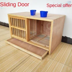 Copper household large wooden chicken house Extra outdoor cage solid wood bamboo pigeon breeding